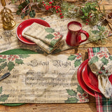 Silent Night Cotton Cloth Napkins Set of 4