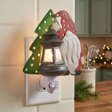 Christmas Gnome Night Light in a cozy kitchen setting