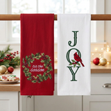Revised Christmas towel scene using the supplied towel proportions and embroidery placement