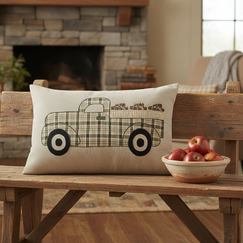 Cider Spice Apple Truck Pillow-Lange General Store