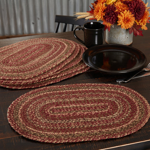 Cider Spice Braided Placemats Set of 6-Lange General Store
