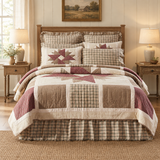 Cider Spice Quilt in a new farmhouse bedroom