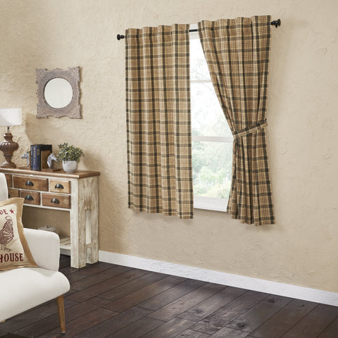 Cider Spice Short Panel Curtains-Lange General Store