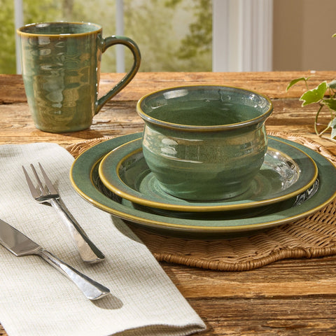 Clairsin Dinnerware - Caprese Green-Lange General Store