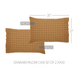 Correll Burgundy & Natural Pillow Cases Set