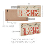 Count Your Many Blessings Sign-Lange General Store