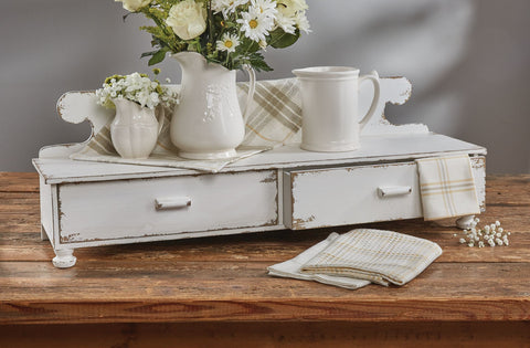 Counter Shelf - Distressed White-Lange General Store