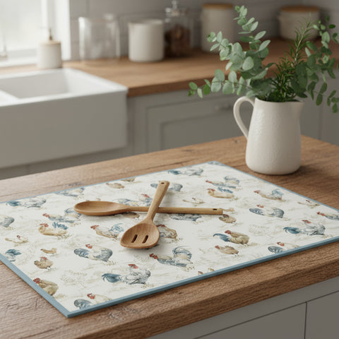 Countryside Rooster Drying Mat-Lange General Store