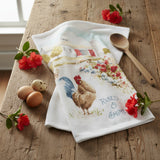 Countryside Rooster Farm Scene Terry Towel-Lange General Store