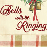 Cowbell Christmas Dishtowel