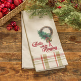 Cowbell Christmas Dishtowel