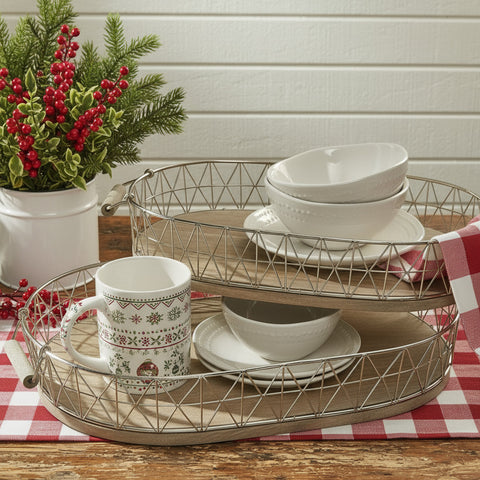Crestmont Oval Tray Set-Lange General Store