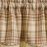 Amphora Plaid Layered Valance