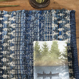 Denim Blue Chindi Placemats-Lange General Store