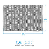 Denim Blue Chindi Rag Rug-Lange General Store