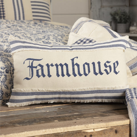 Denim Market Farmhouse Pillow Cover-Lange General Store