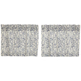Denim Market Floral Tier Curtains 24"-Lange General Store