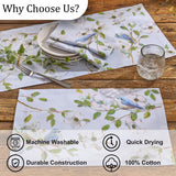 Dogwoods And Blue Birds Napkins-Lange General Store