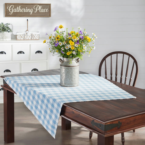 Dusk Blue Buffalo Check Table Topper-Lange General Store
