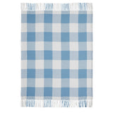 Dusk Blue Check Woven Throw-Lange General Store