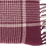 Exton Burgundy Tan Plaid Pillow-Lange General Store