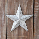 Faceted Metal Star Galvanized - Multipe Sizes-Lange General Store