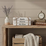 Faith Above All Else Faux Book Stack-Lange General Store