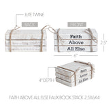 Faith Above All Else Faux Book Stack-Lange General Store