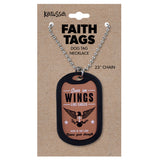 Faith Gear Dogtag Necklace Wings-Lange General Store
