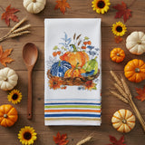 Fall Sweet Fall Pumpkin Basket Terry Towel