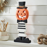 Fancy Wooden Fall Halloween Jack-O-Lantern
