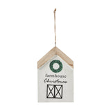 Farmhouse Christmas Wreath Hanging Ornament-Lange General Store