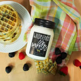 Farmhouse Mason Jar Candle - Wildberry Waffles