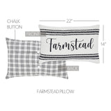 Farmstead Black Applique Pillow-Lange General Store
