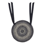 Farmstead Black Braided Chair Pad-Lange General Store