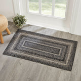 Farmstead Black Collection Braided Rugs - Rectangle - Lange General Store