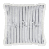 Farmstead Black Grain Stripe Fabric Euro Sham-Lange General Store