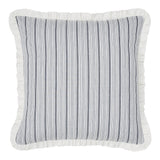 Farmstead Black Grain Stripe Fabric Euro Sham-Lange General Store