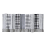 Farmstead Black Patchwork Valance-Lange General Store