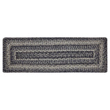 Farmstead Black Rectangle Stair Tread Latex Rug-Lange General Store