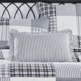 Farmstead Black Ticking Stripe Pillow-Lange General Store