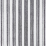 Farmstead Black Ticking Stripe Short Panel Curtains-Lange General Store