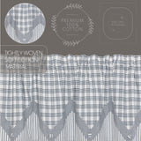 Farmstead Blue Layered Valance-Lange General Store