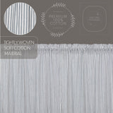 Farmstead Blue Ticking Stripe Blackout Panel Curtain-Lange General Store