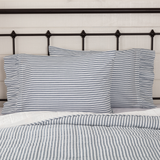 Farmstead Blue Ticking Stripe Pillow Cases - Lange General Store