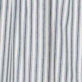 Farmstead Blue Ticking Stripe Valance-Lange General Store