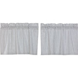 Sawyer Mill Blue Ticking Tier Curtains 24"-Lange General Store