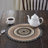 Farmstead Charcoal Braided Trivet 15"-Lange General Store