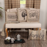 Farmstead Charcoal Family Pillow-Lange General Store