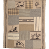 Sawyer Mill Charcoal Farm Animal Throw-Lange General Store